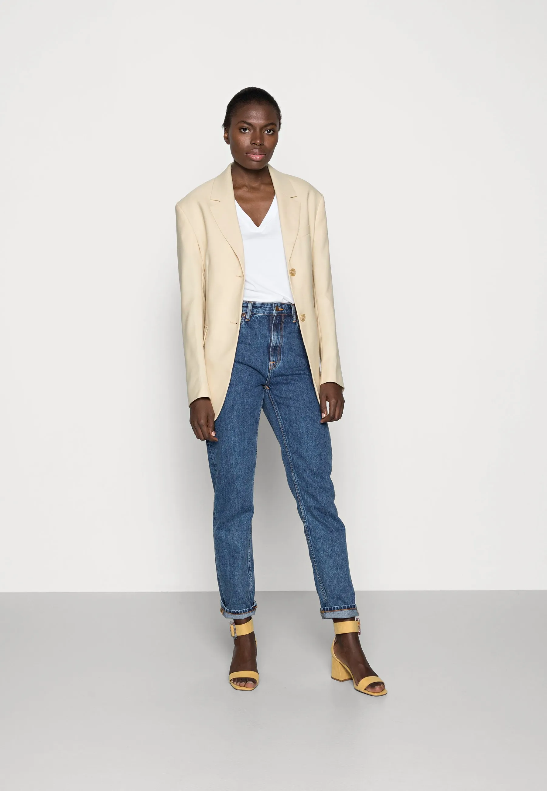 SLFSTANDARD  V NECK TEE  - T-shirt basic