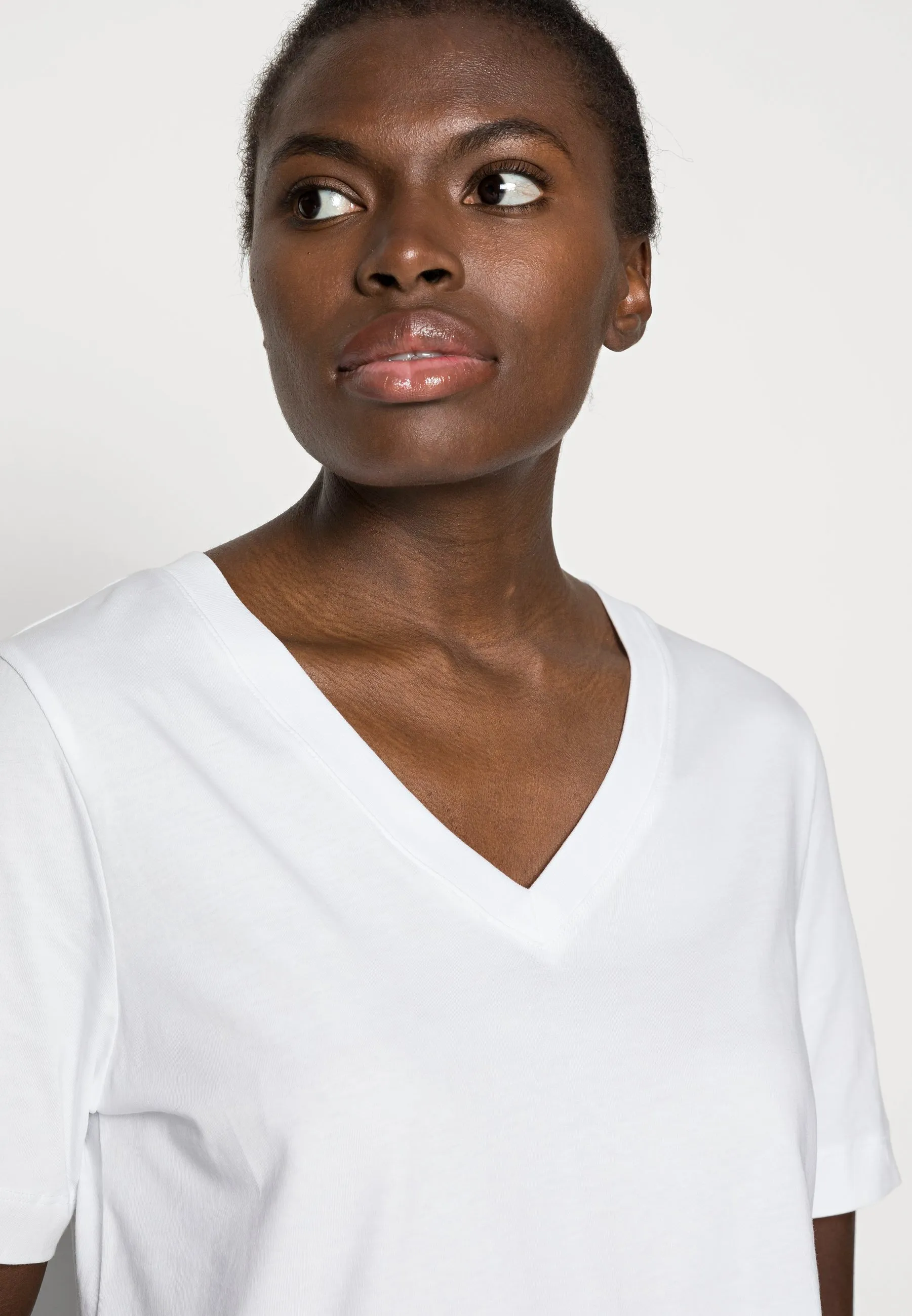 SLFSTANDARD  V NECK TEE  - T-shirt basic