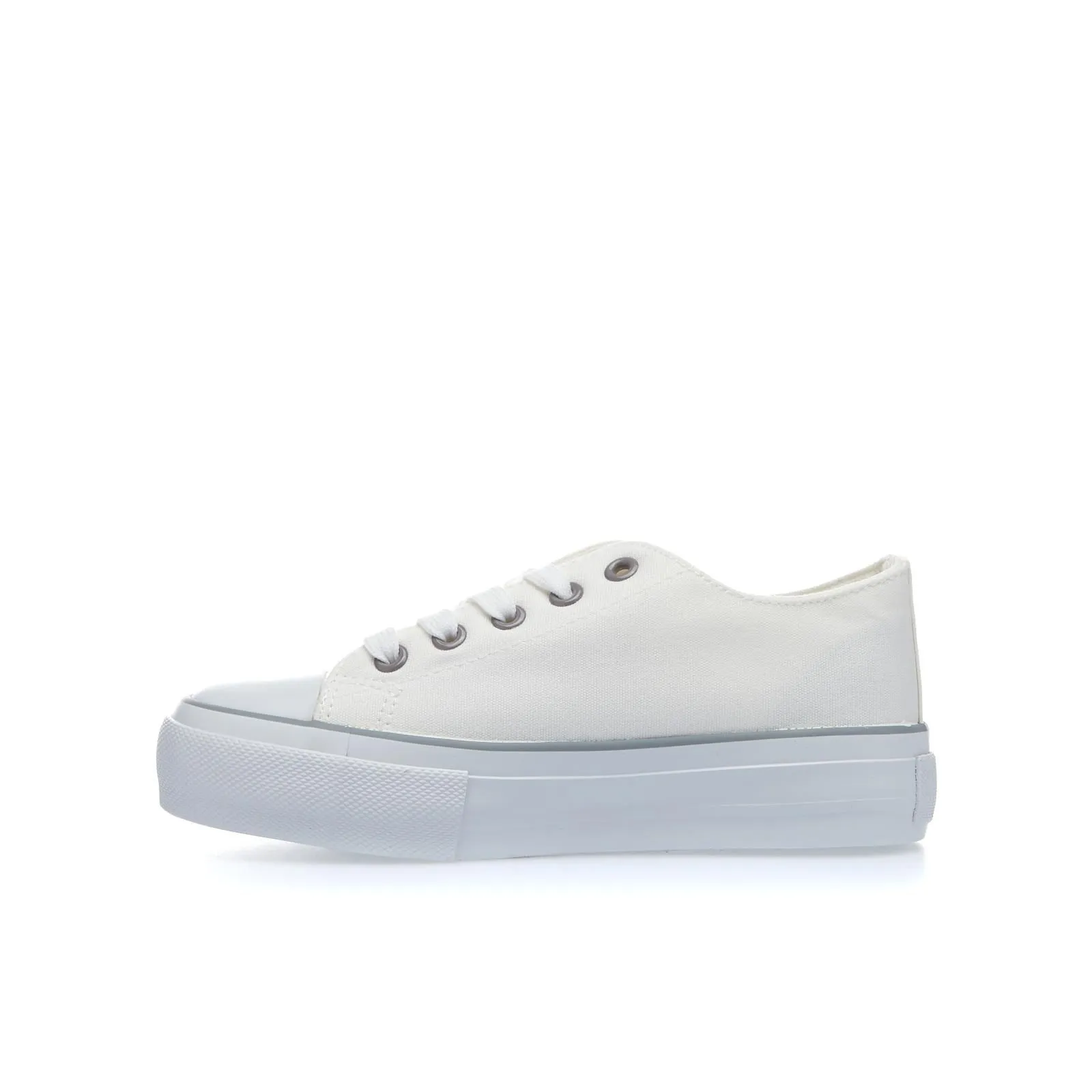 Sneakers bianche in tessuto con disegni