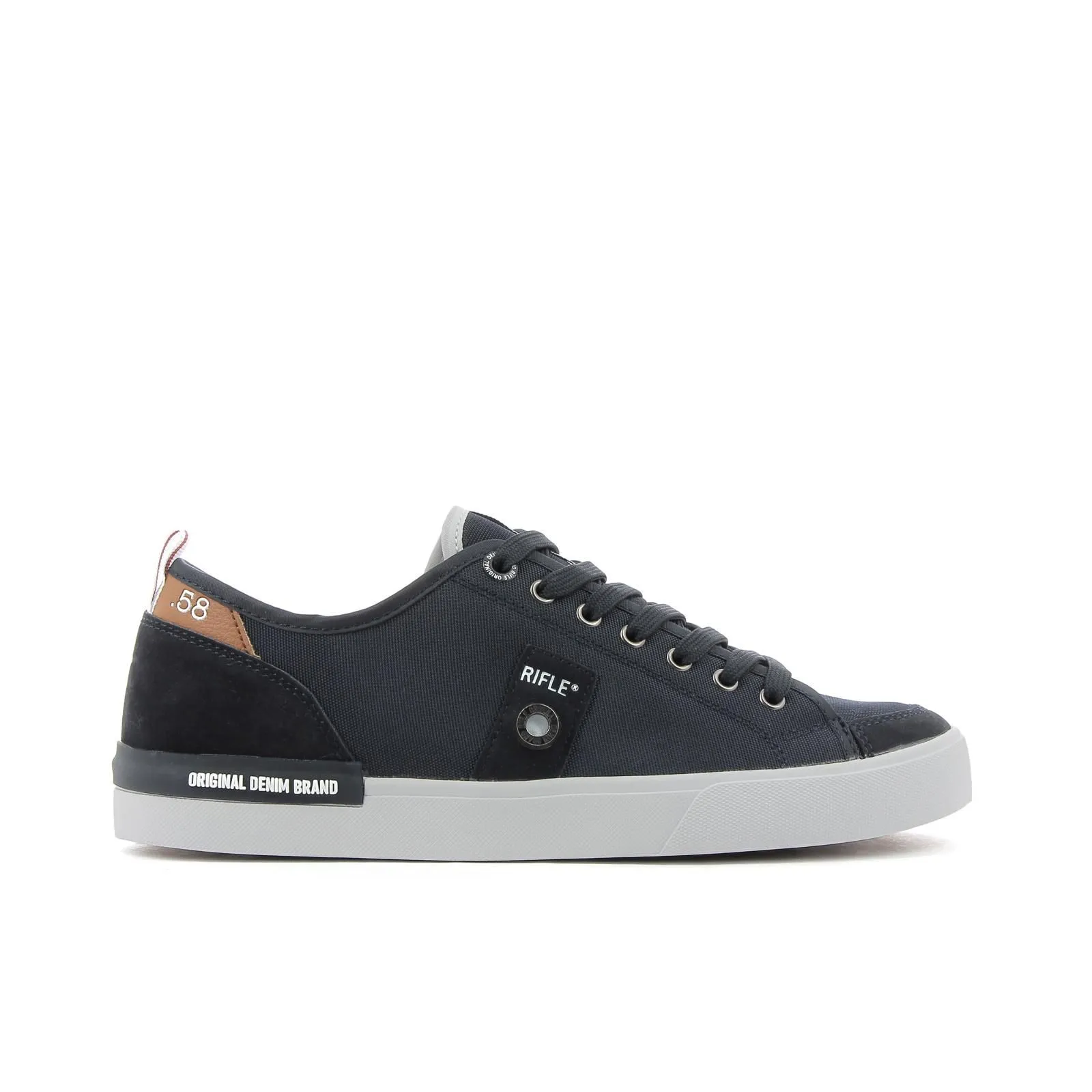Sneakers blu in tessuto da uomo