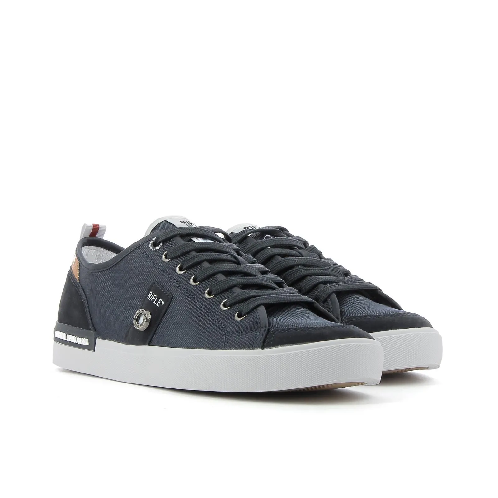 Sneakers blu in tessuto da uomo