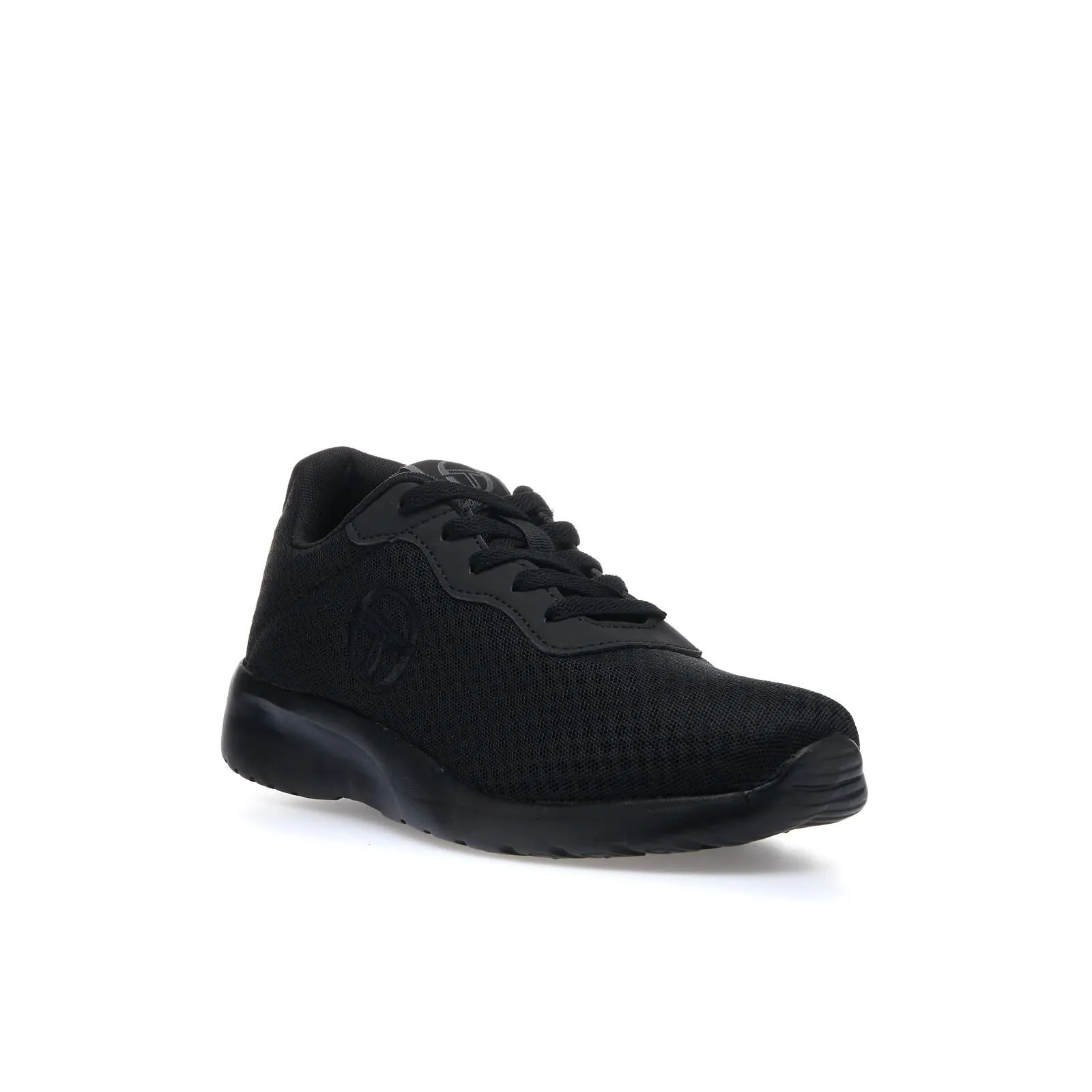 Sneakers donna da running nere in tessuto