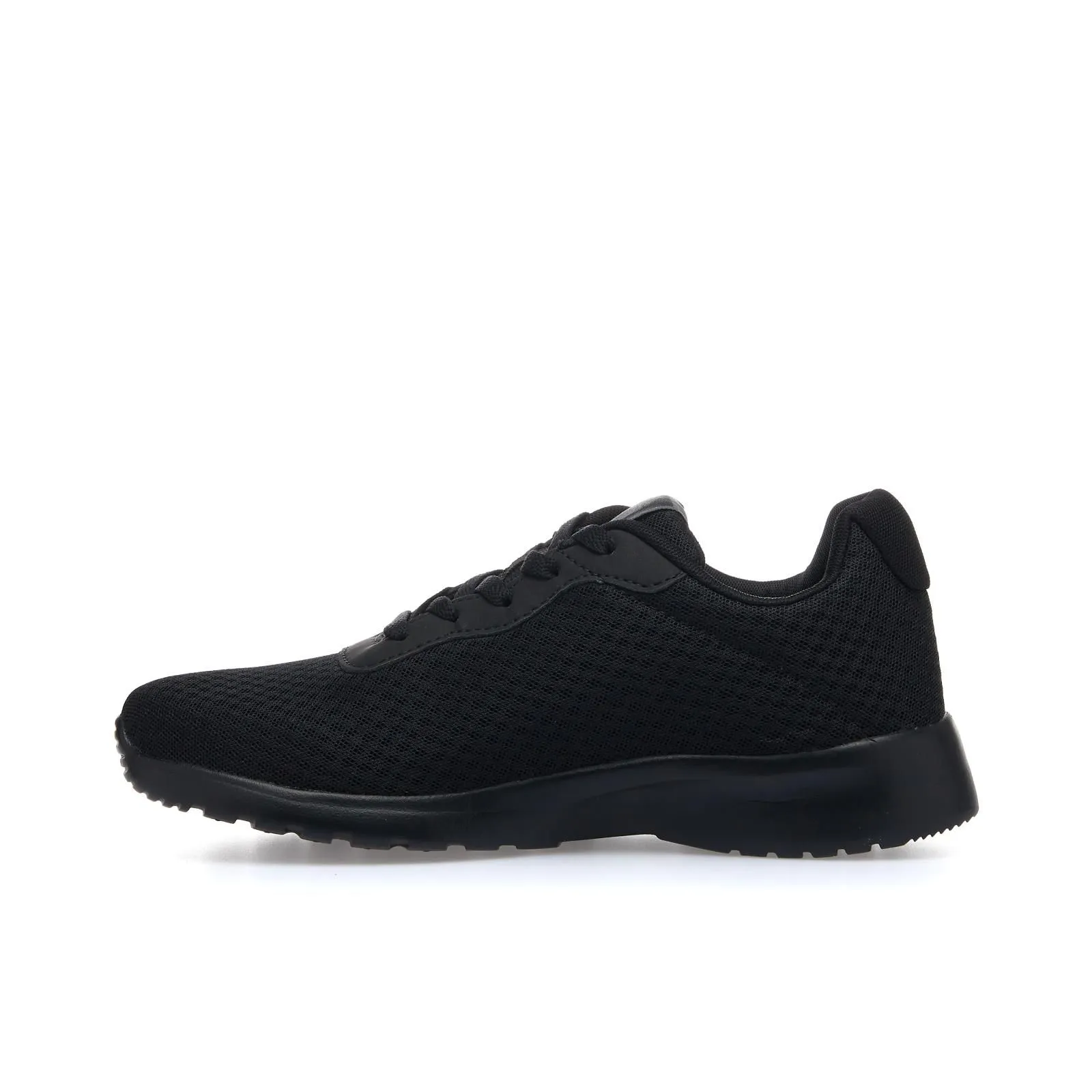 Sneakers donna da running nere in tessuto
