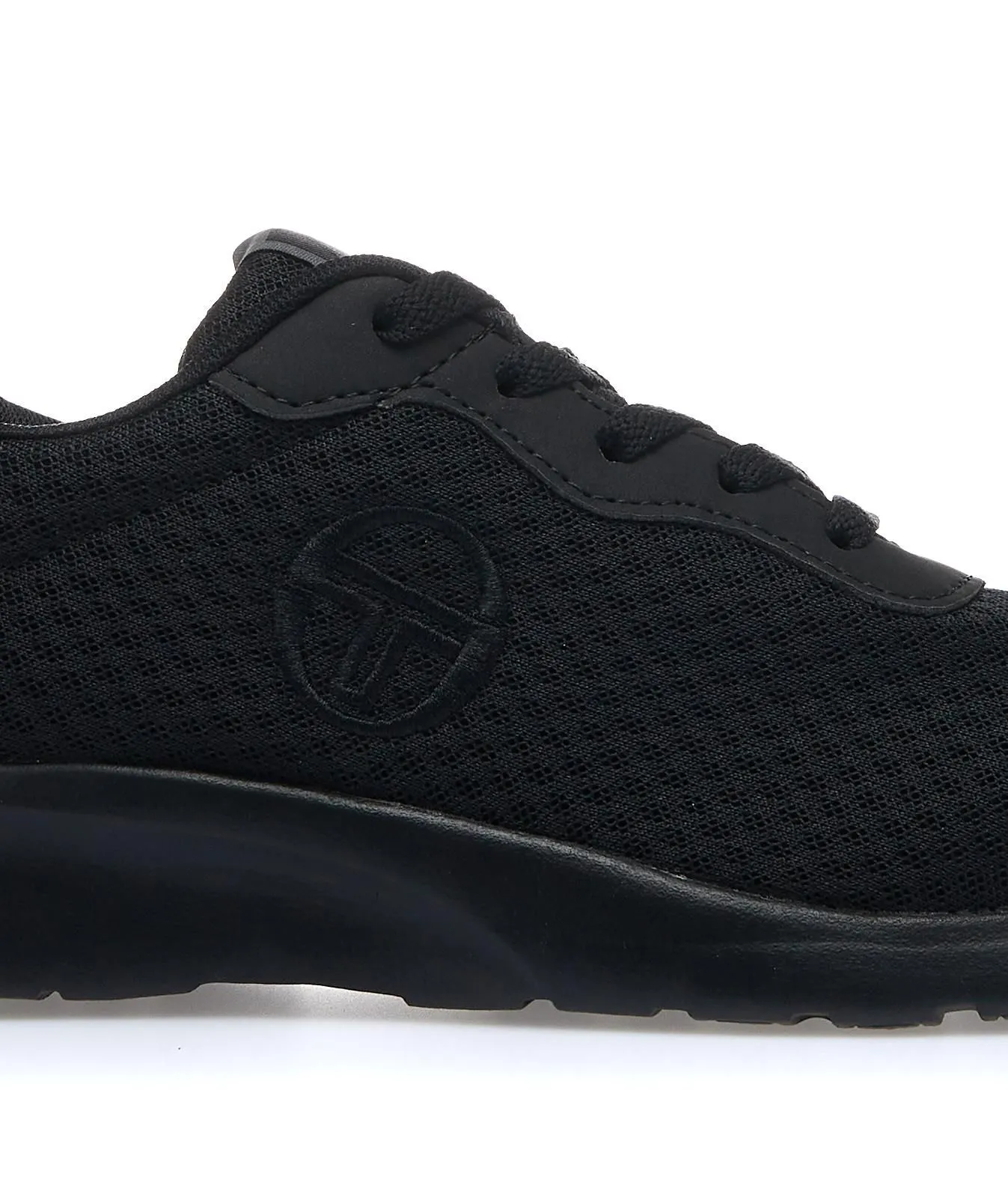 Sneakers donna da running nere in tessuto