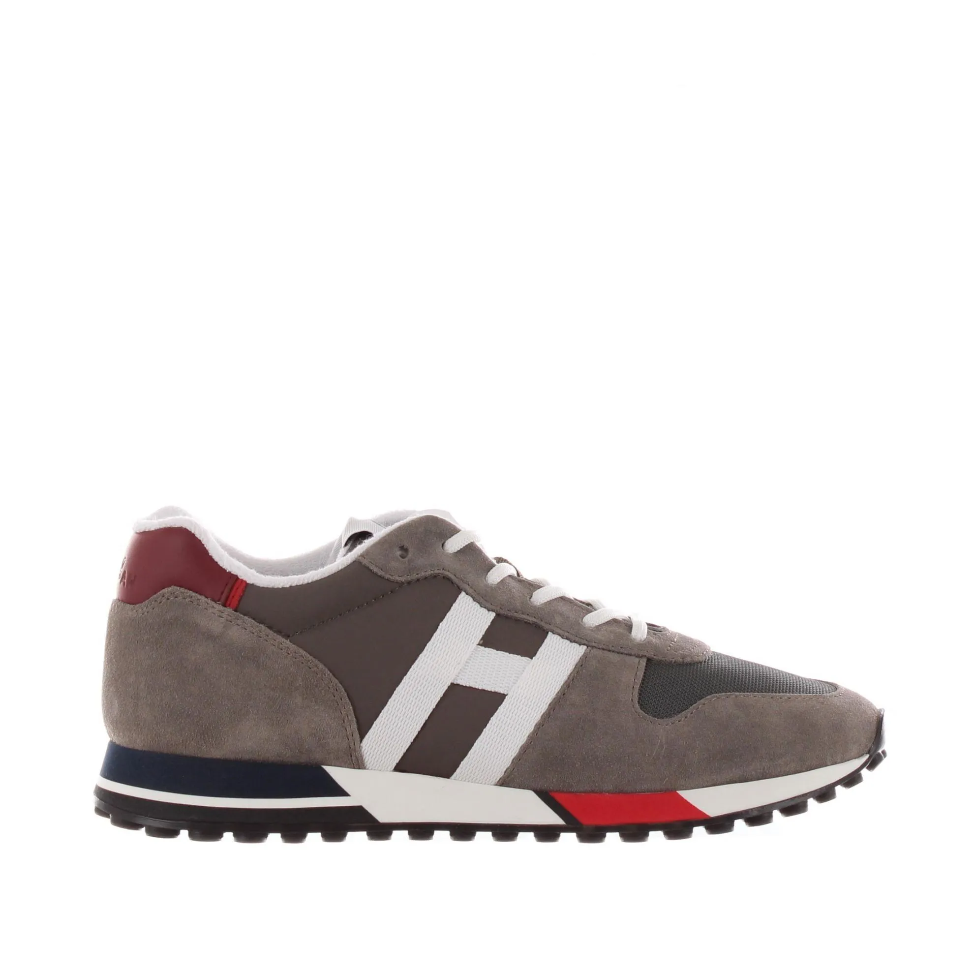 Sneakers h383 in camoscio e tessuto tecnico