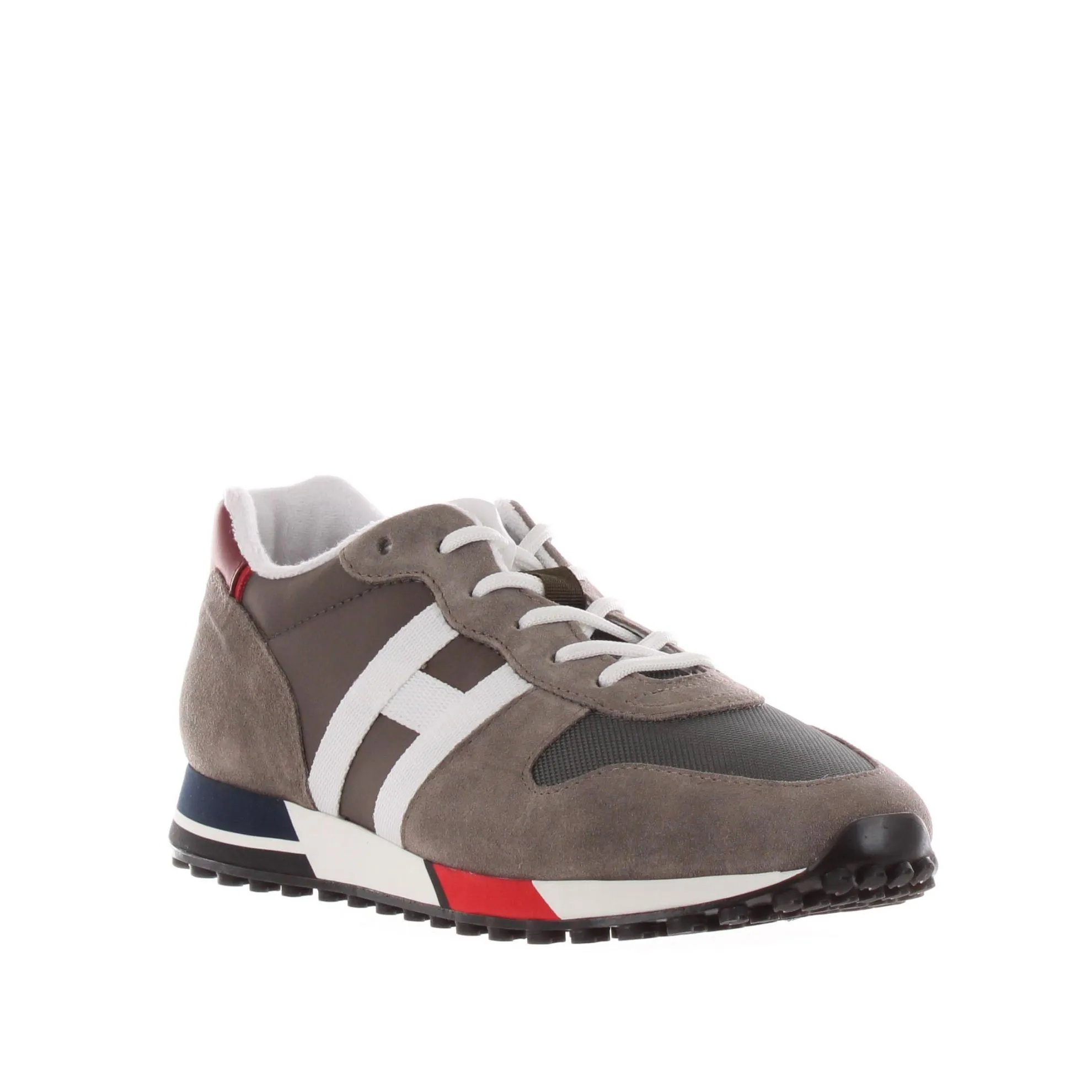 Sneakers h383 in camoscio e tessuto tecnico