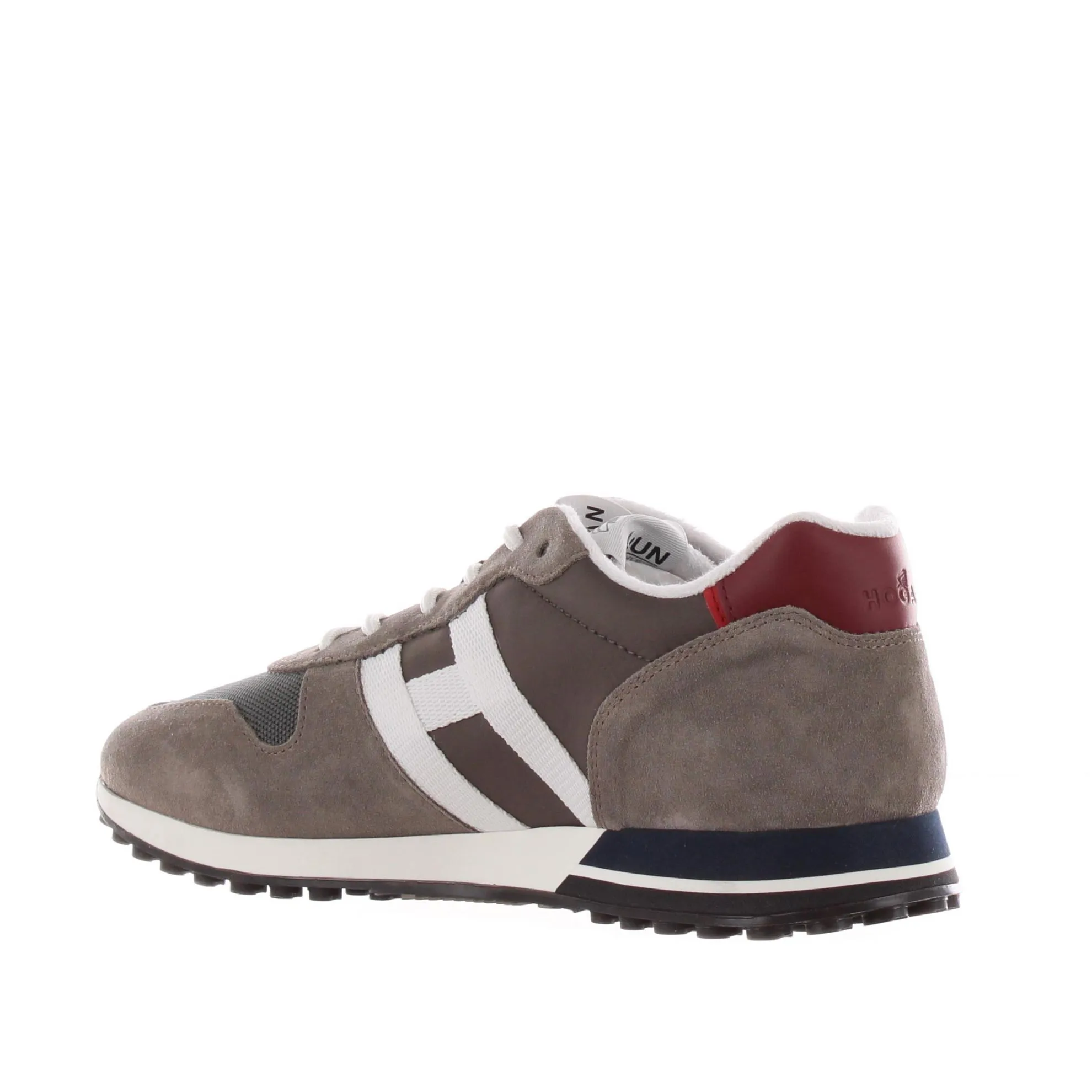 Sneakers h383 in camoscio e tessuto tecnico