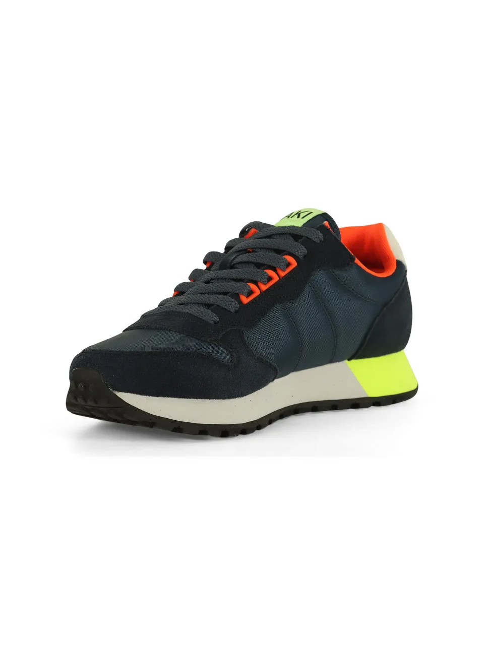 Sneakers in pelle e tessuto JAKI FLUO