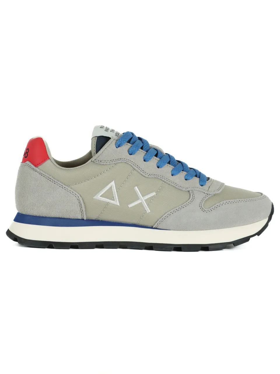 Sneakers in pelle e tessuto TOM SOLID
