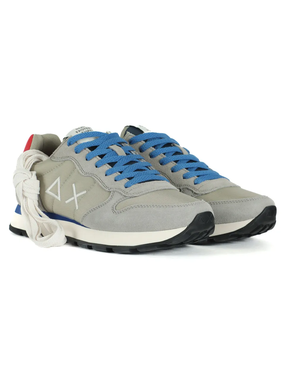 Sneakers in pelle e tessuto TOM SOLID
