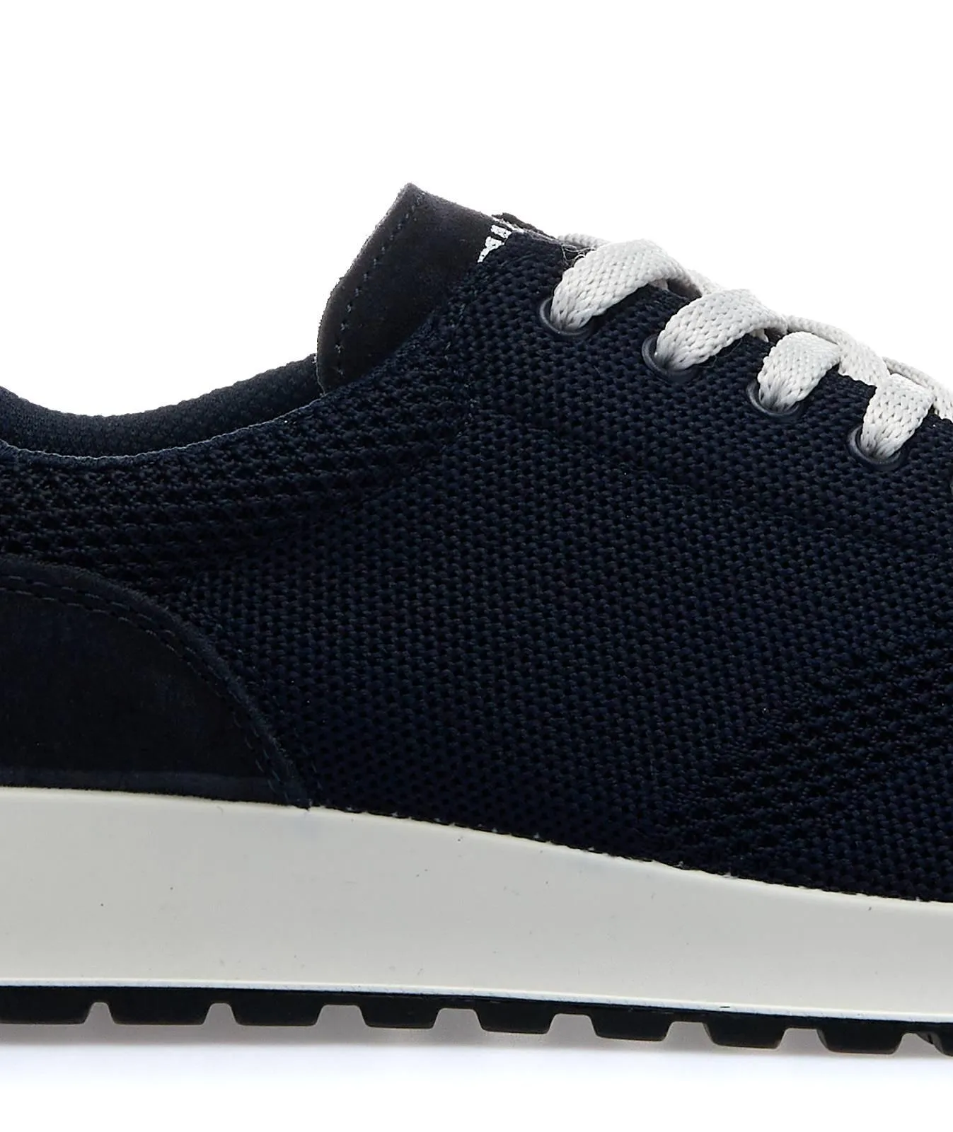 Sneakers in tessuto blu con lacci
