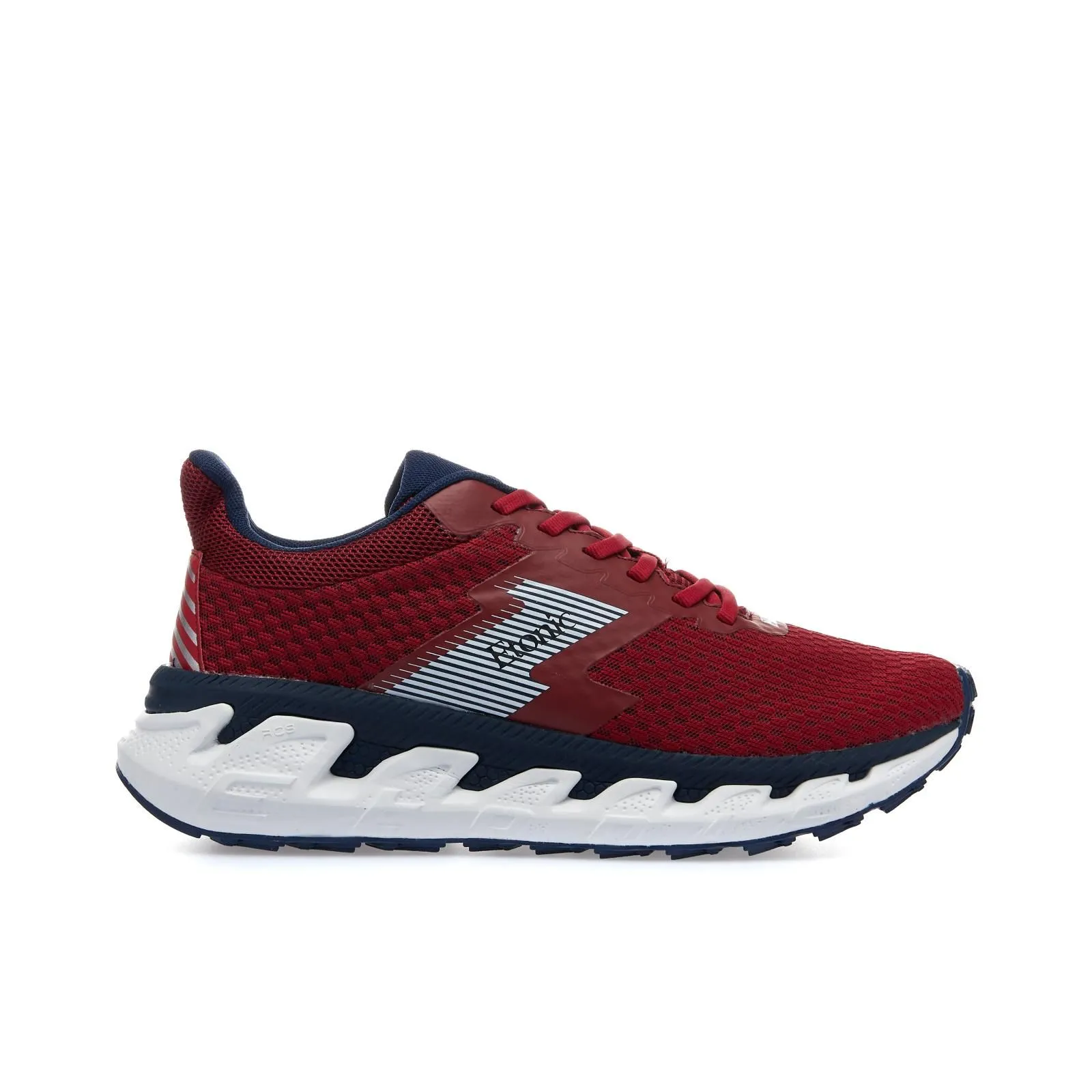 Sneakers uomo rosse in tessuto da running