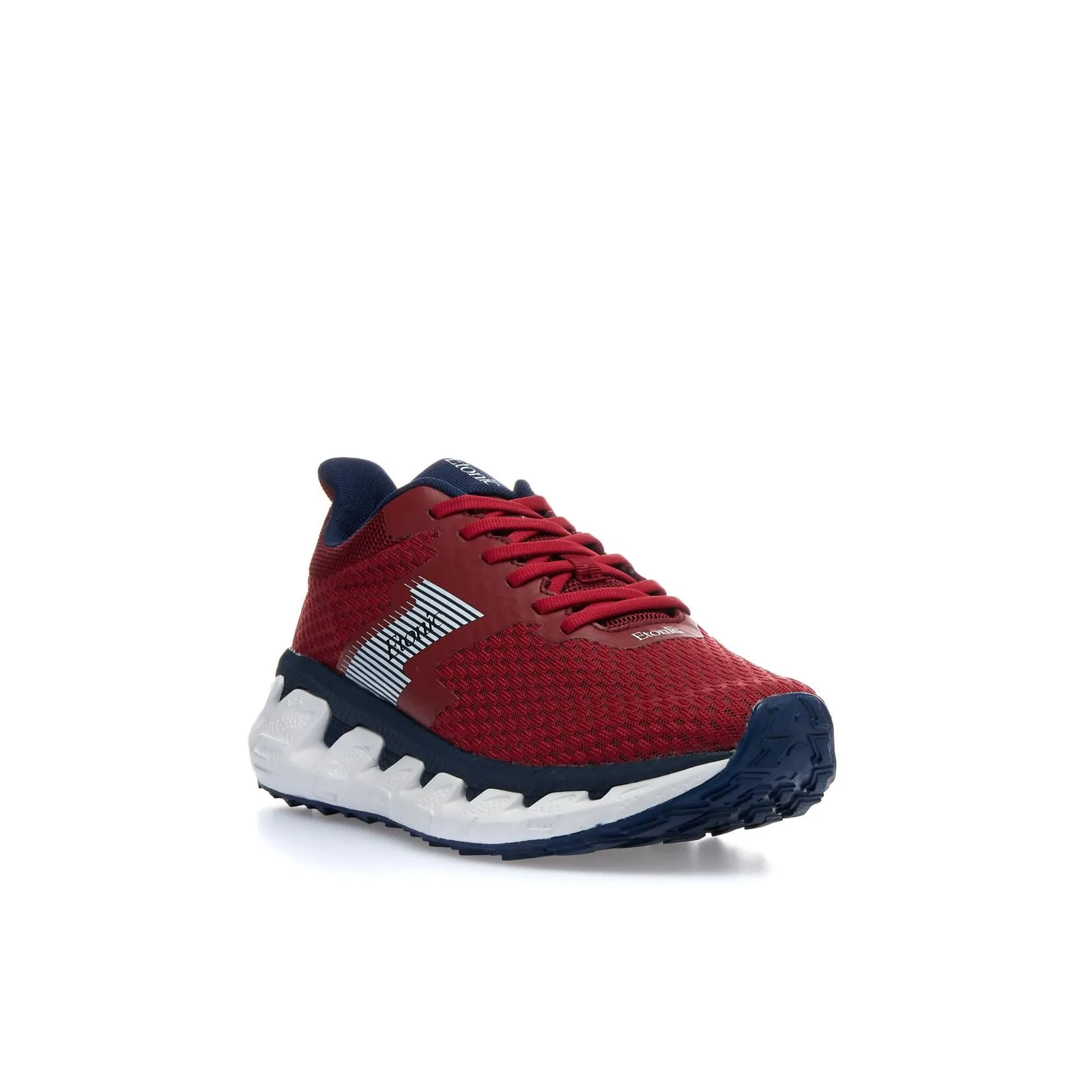 Sneakers uomo rosse in tessuto da running