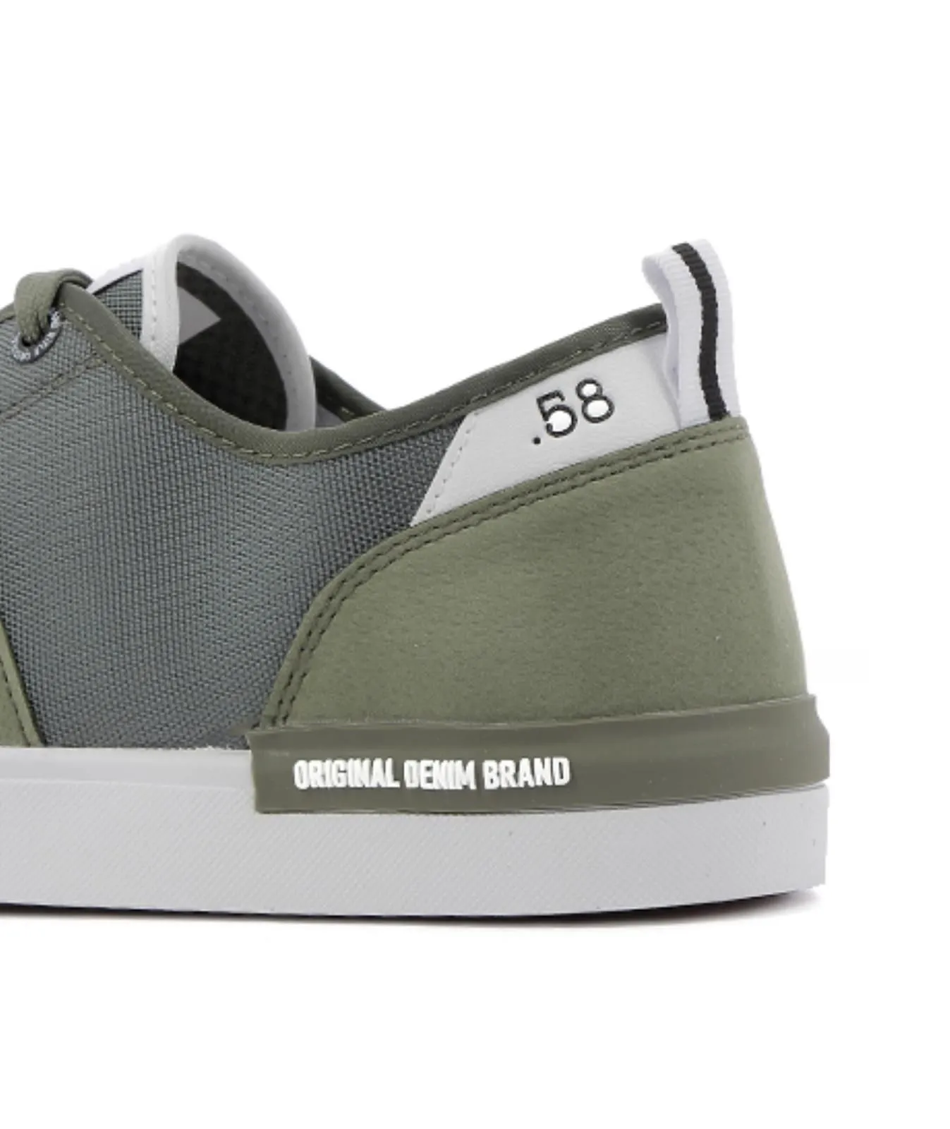 Sneakers verdi in tessuto da uomo
