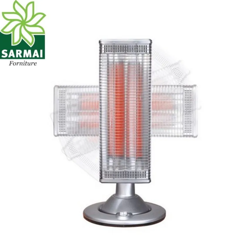 Stufa stufetta oscillante a torretta  1200W carbonio Oscillante 180°