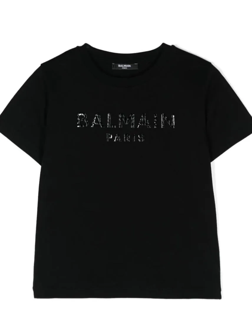 T-shirt con stampa mosaico Balmain A/I 2024