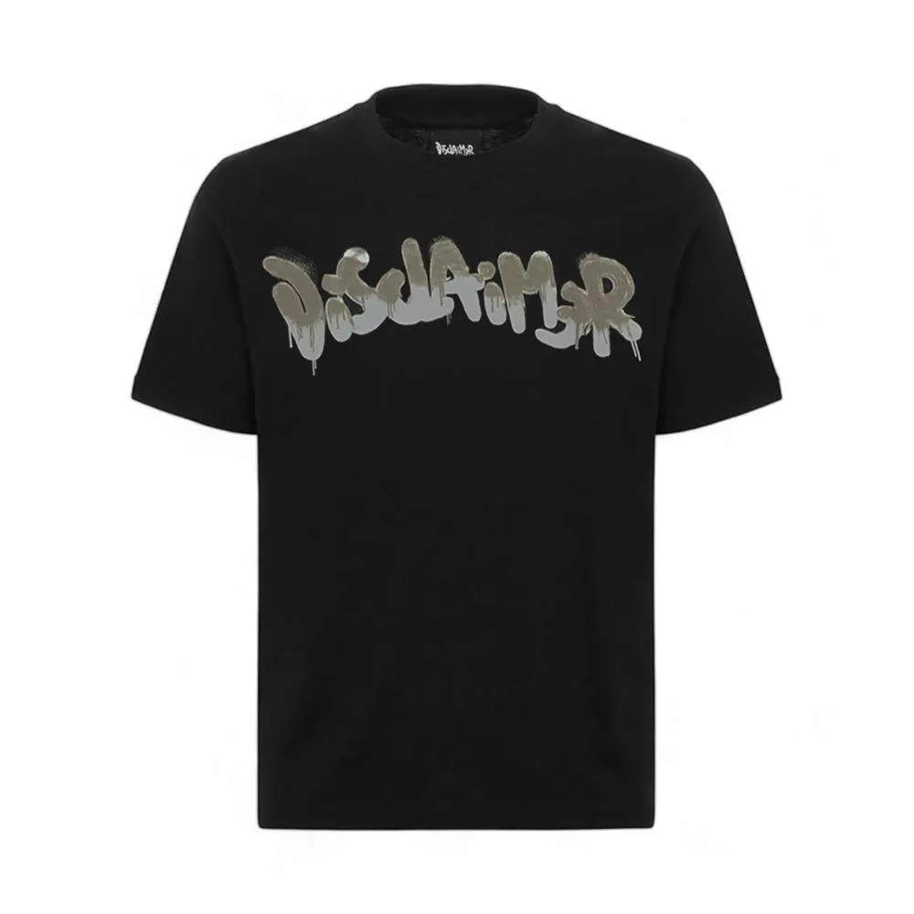  T-SHIRT DISCLAIMER. NERO 