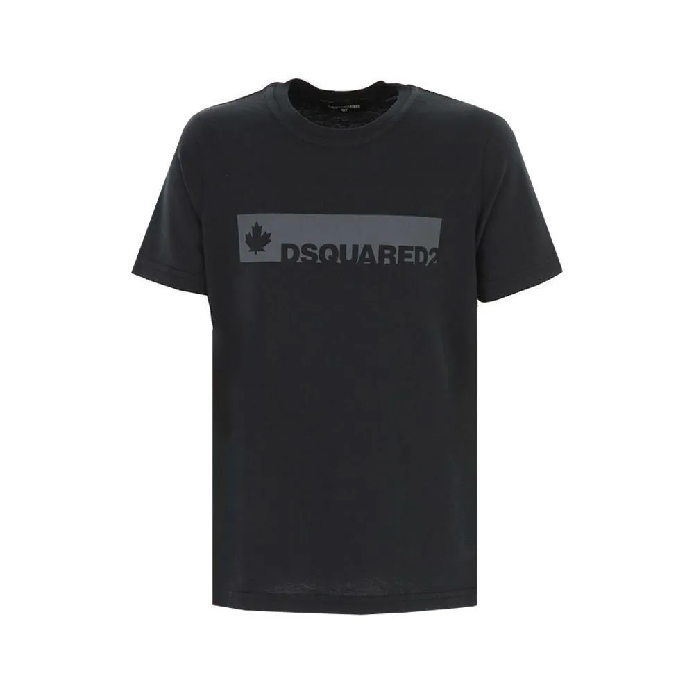  T-SHIRT DSQUARED. NERO/GRIGIO 