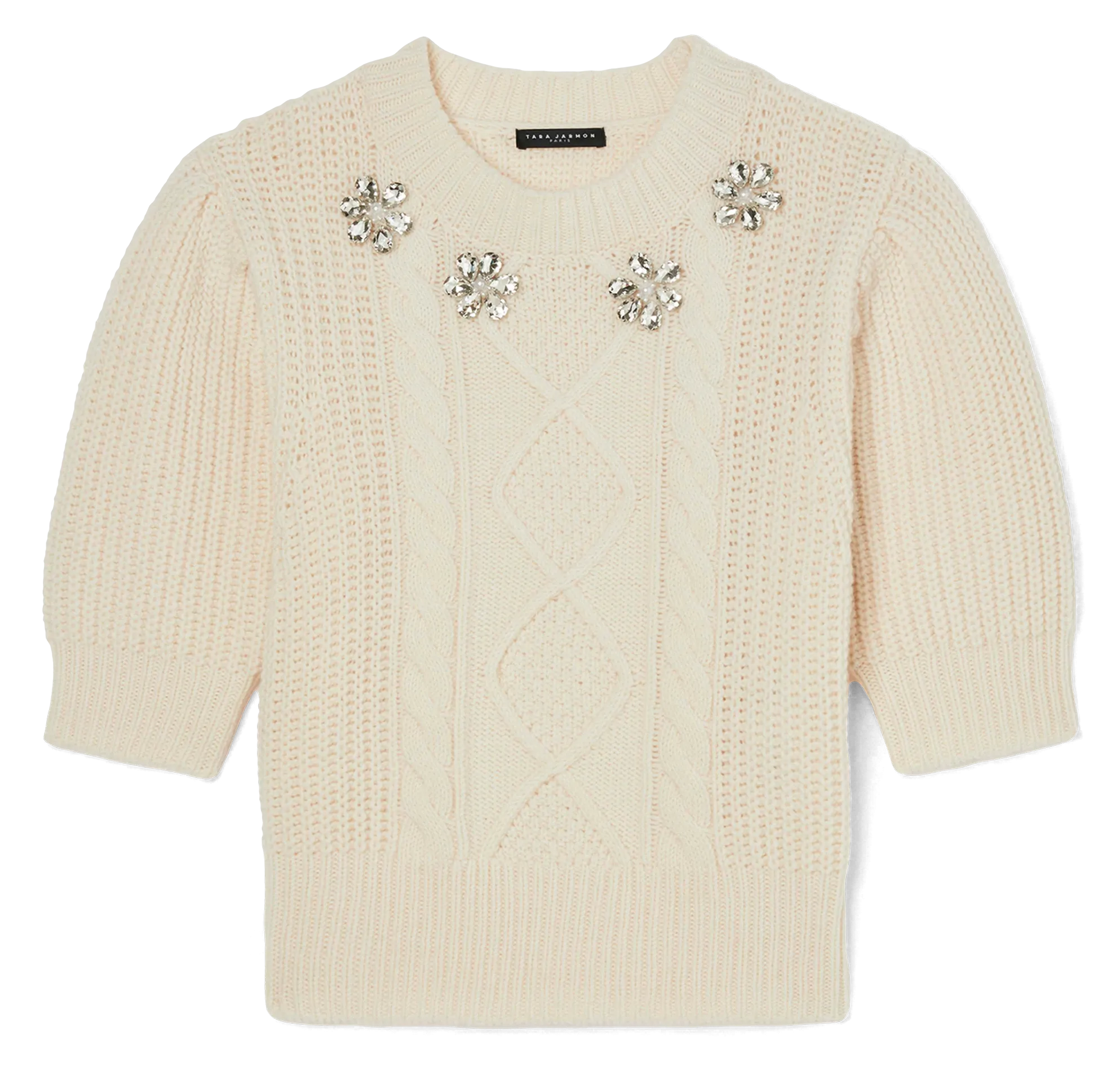  TARA JARMON   PSYCHE - Maglione a girocollo in lana | Beige