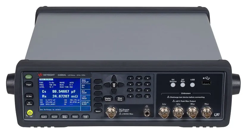 Tester LCR Da banco Keysight Technologies E4980AL, 0.002mF max, 100 MΩ max, 1MHz