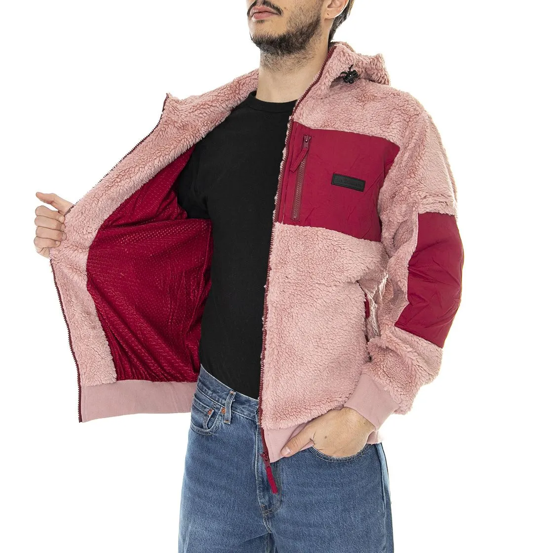The Hundreds Overcast - Giacca Invernale con Cappuccio Uomo Rosa / Mauve    