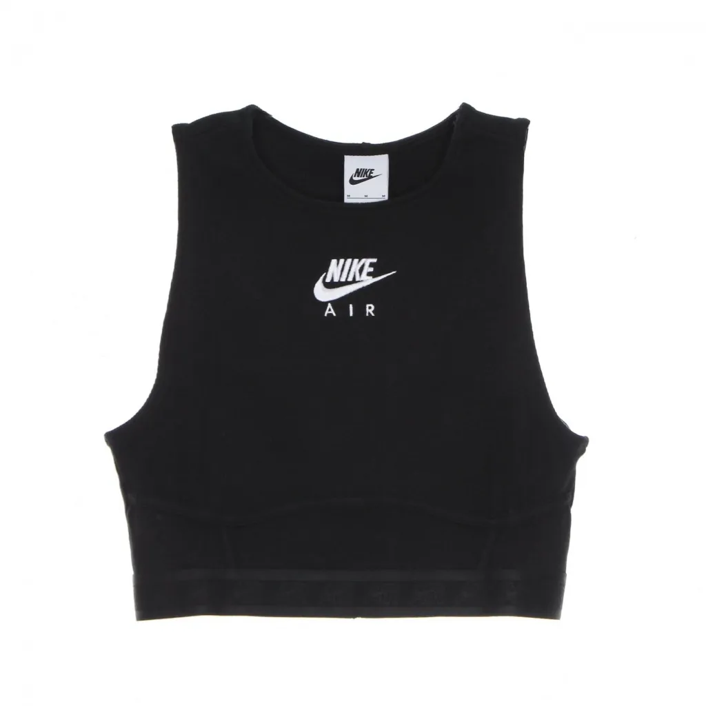 top donna air ribbed tank BLACK/WHITE