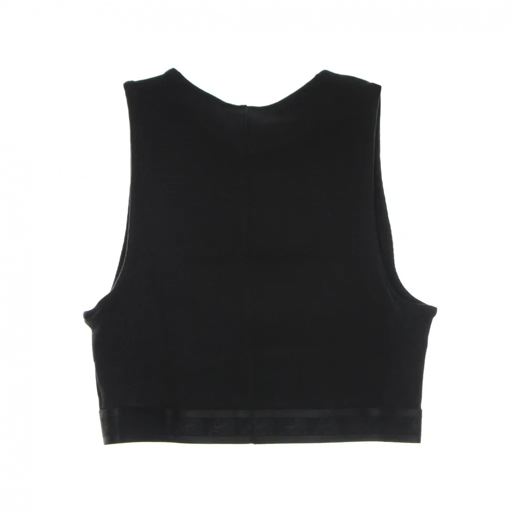 top donna air ribbed tank BLACK/WHITE