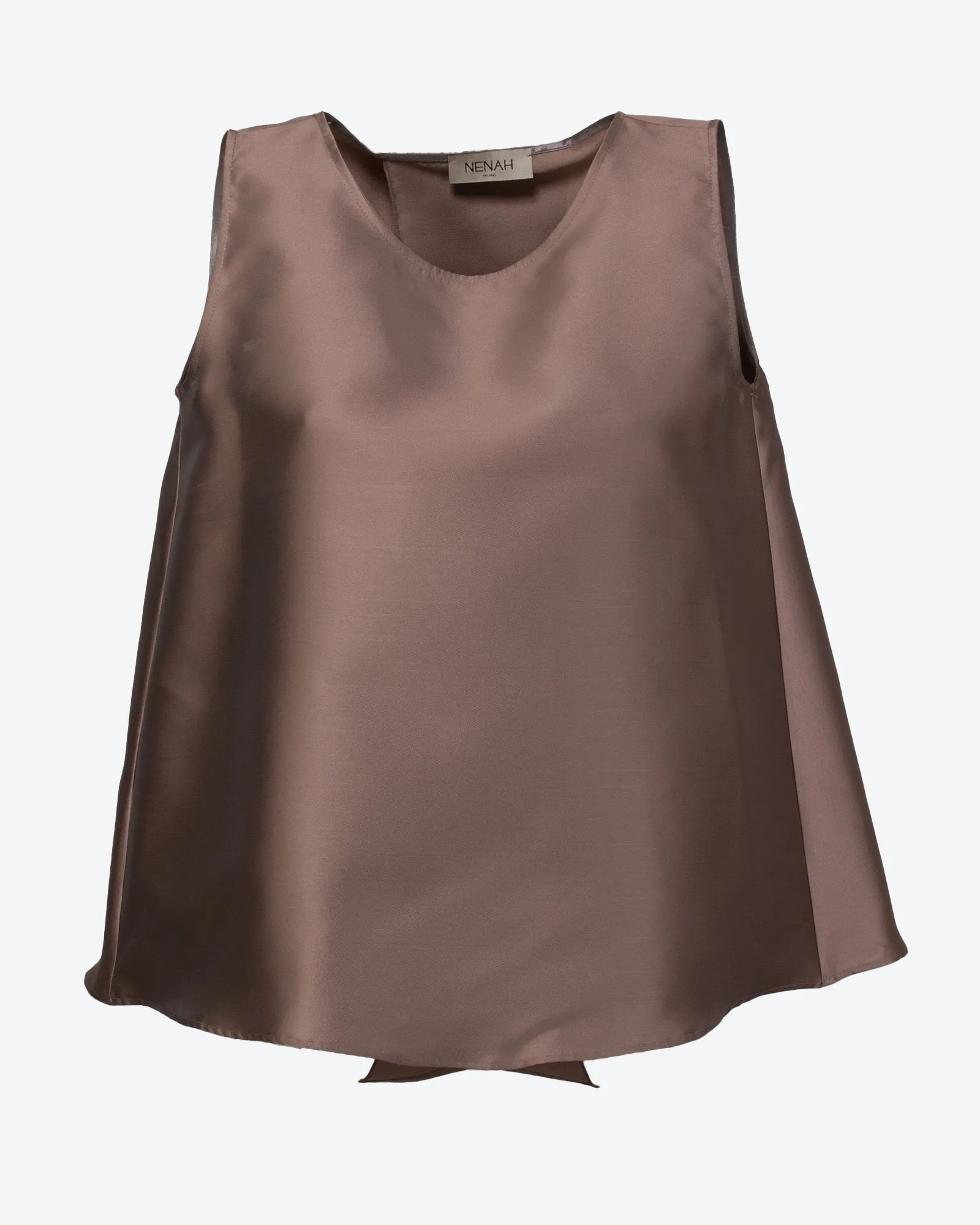 Top smanicato con apertura posteriore