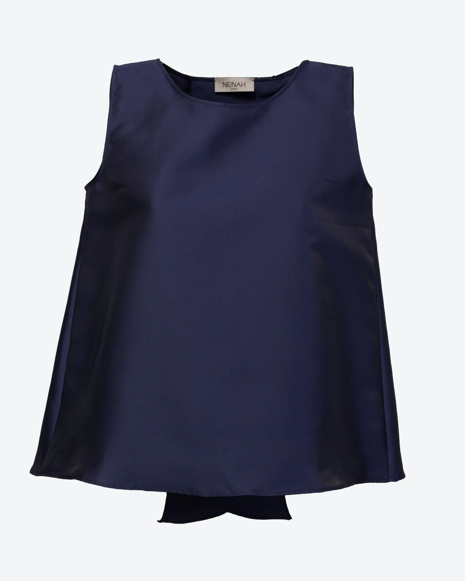 Top smanicato con apertura posteriore