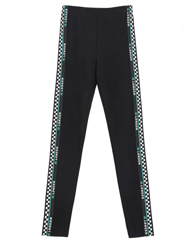 Womens New Checkerboard Hip Lift Yoga Pantaloni Leggings stretti Usura esterna