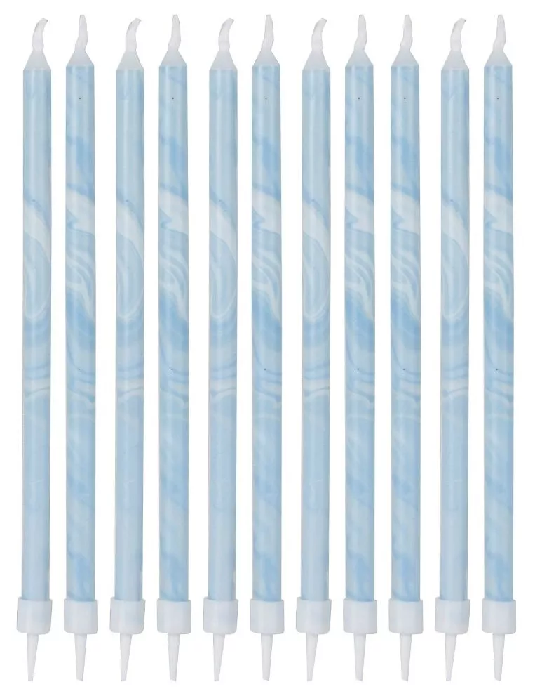XX Candele a bastoncino sottile blu XXcm