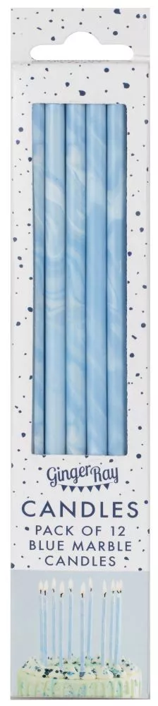XX Candele a bastoncino sottile blu XXcm